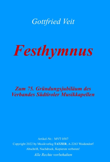 FESTHYMNUS für Blasorchester (2023)